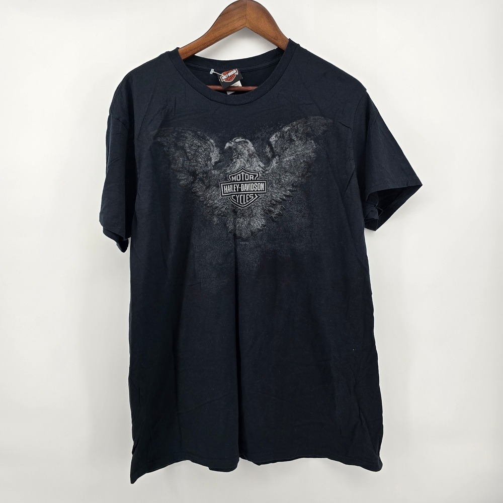 Harley-Davidson Ozark Lebanon MO Eagle Graphic T-Shirt Black XL Mens Short Sleev